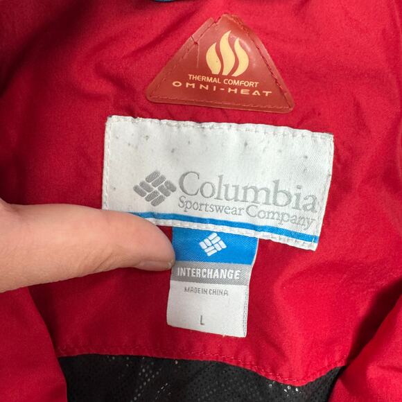 Columbia Jacket Mens Large Orange Red Omni heat Interchange Coat - Picture 3 of 13
